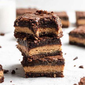 Peanut Butter Brownie Slice